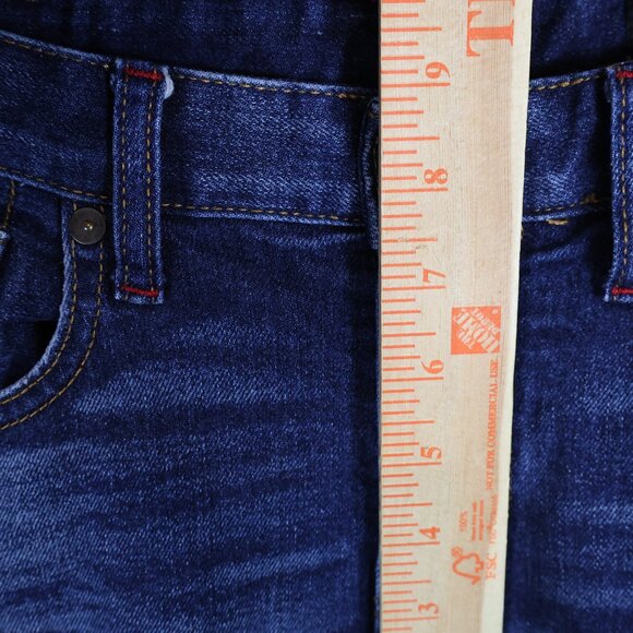 Armani Exchange Jeans Mens 30x32 J13 Slim Blue Whiskered Distressed Denim - Picture 13 of 15